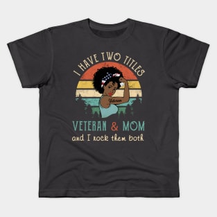 Veteran mom tee shirt gift Kids T-Shirt